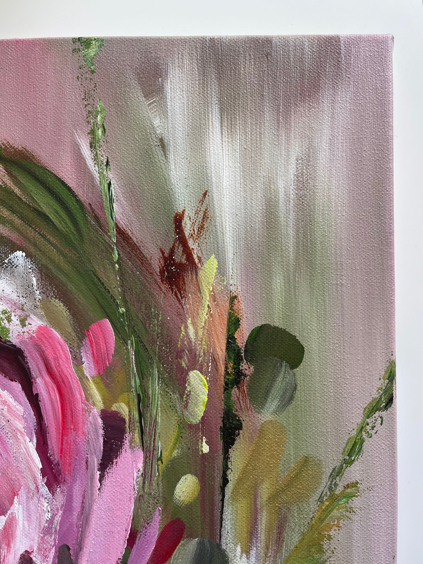 “She loves” Abstract Rose Painting.