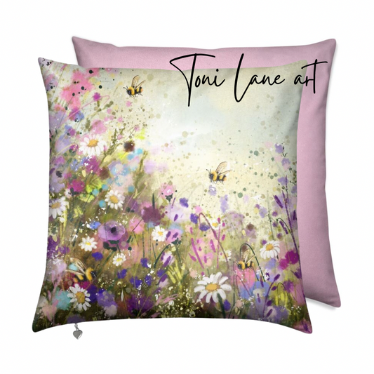 "Come Rain Or Shine" Velvet cushion