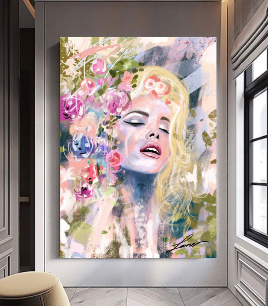 "Fever" Abstract Girl canvas