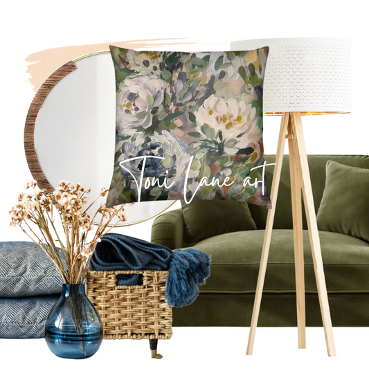 "Petals" Velvet cushion