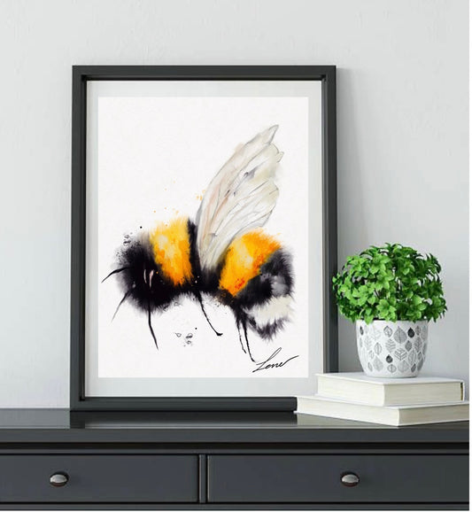 “Just bee” art print.