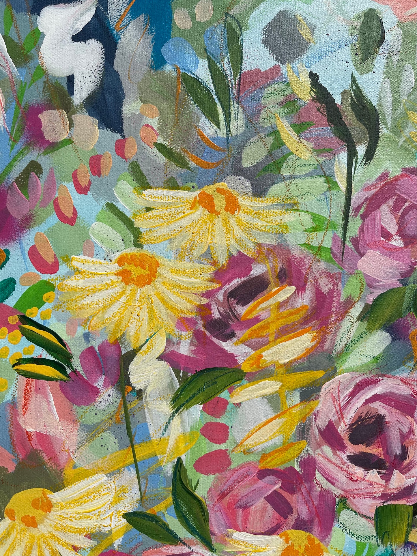 "Sunshine" Original painting on canvas.