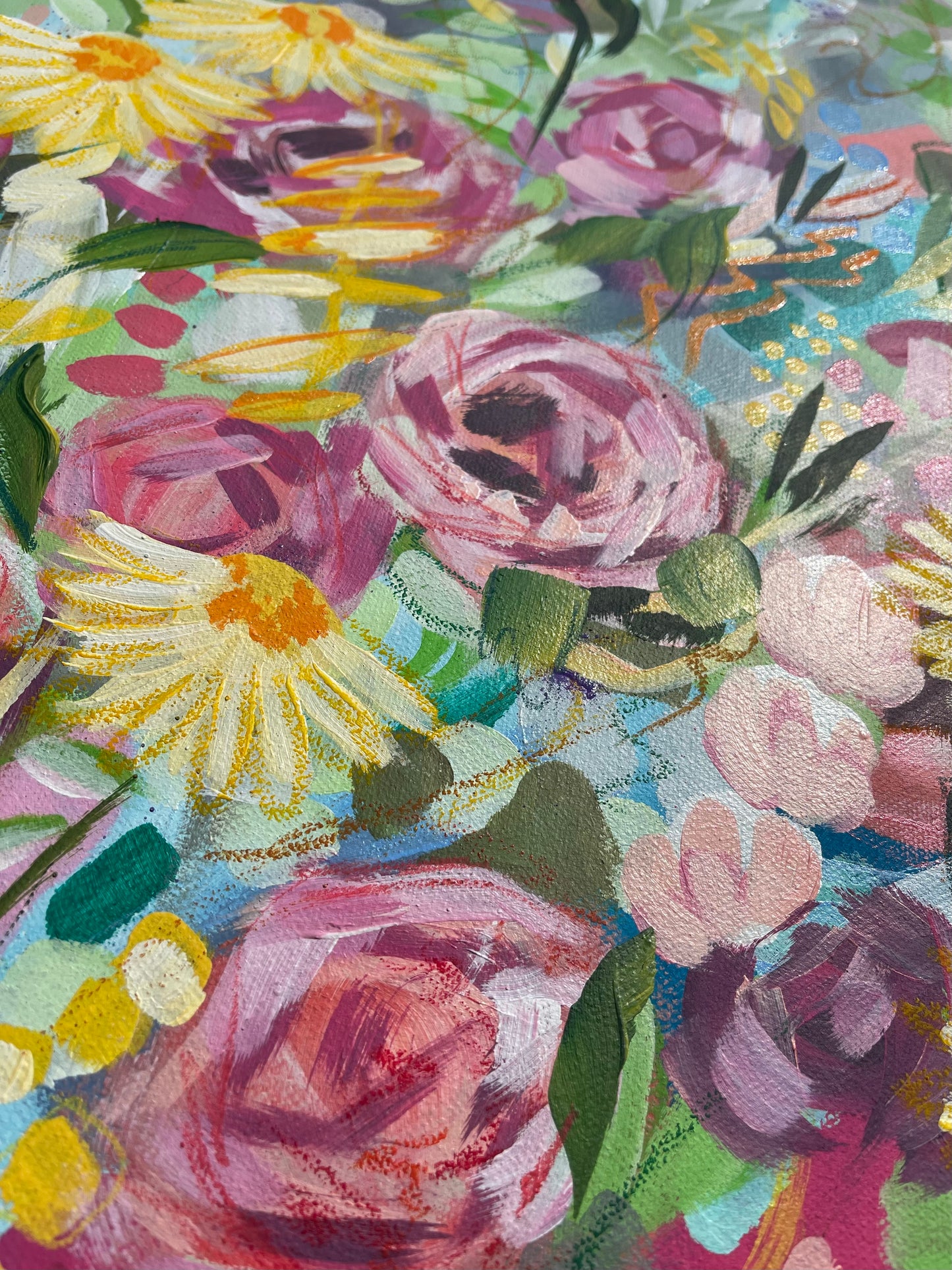 "Sunshine" Original painting on canvas.
