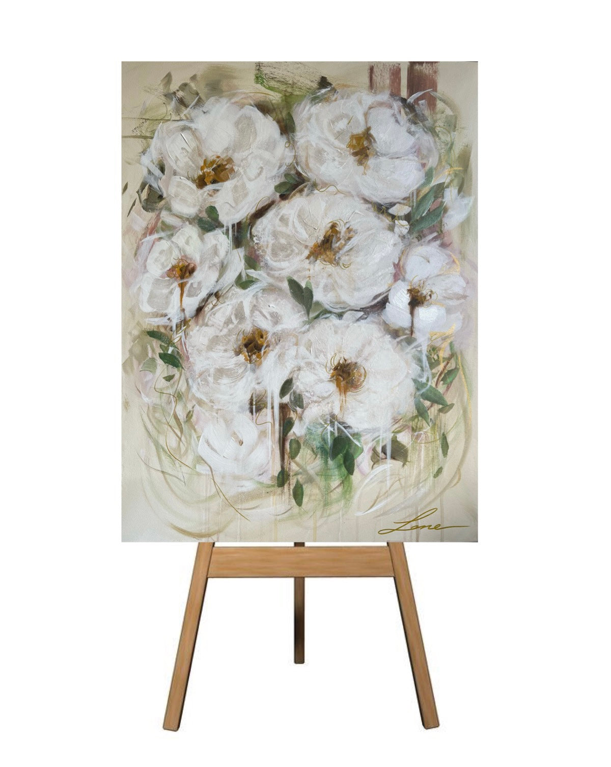 “Secrets” original floral painting.