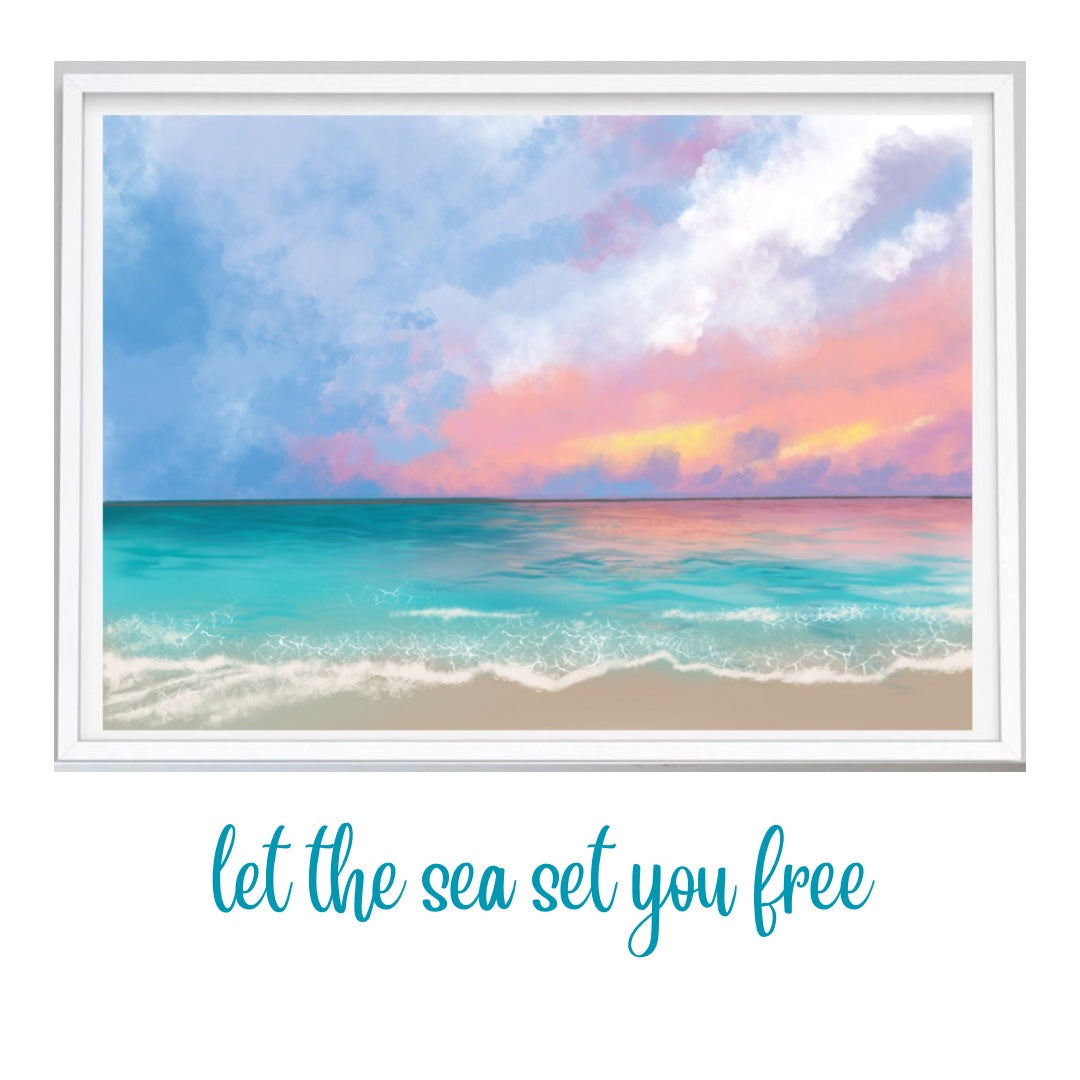 "Ocean feels" art print