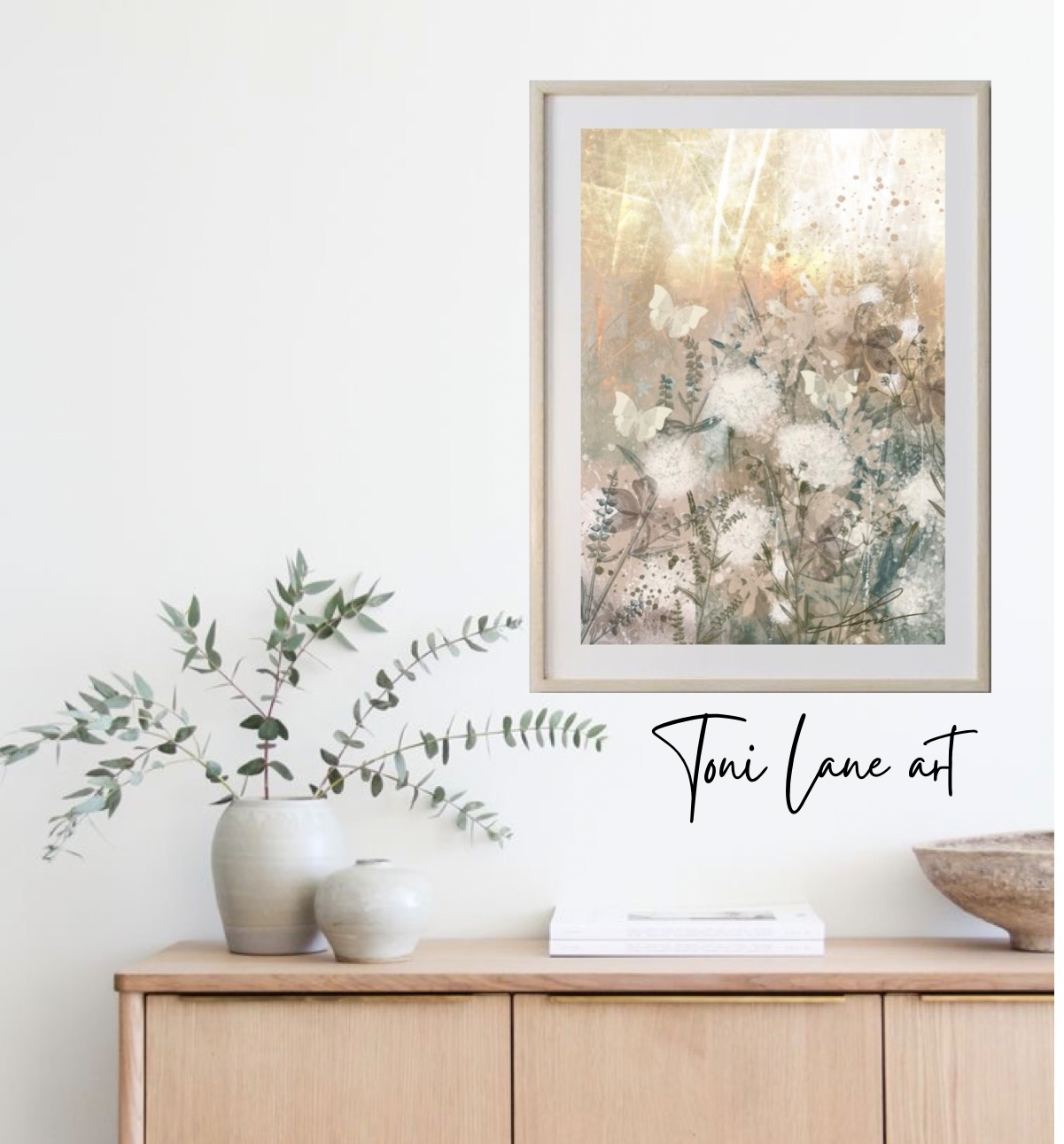 "Innocence" floral art print.