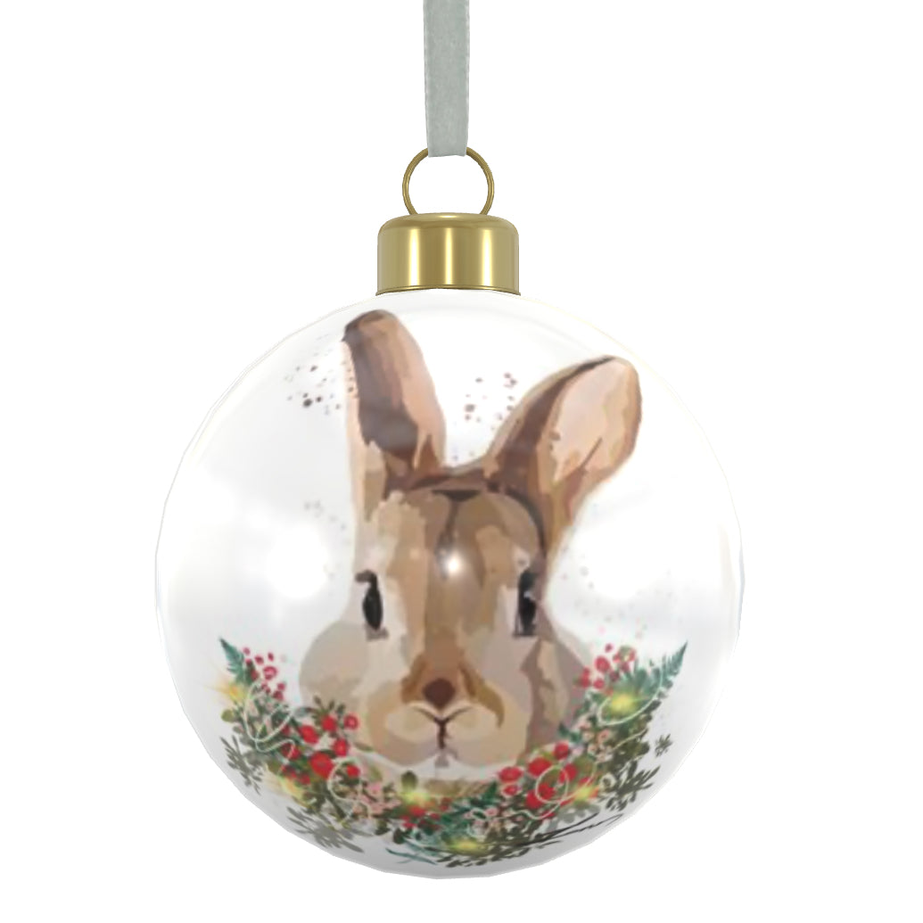 “Hoppy Christmas” Bone china bauble