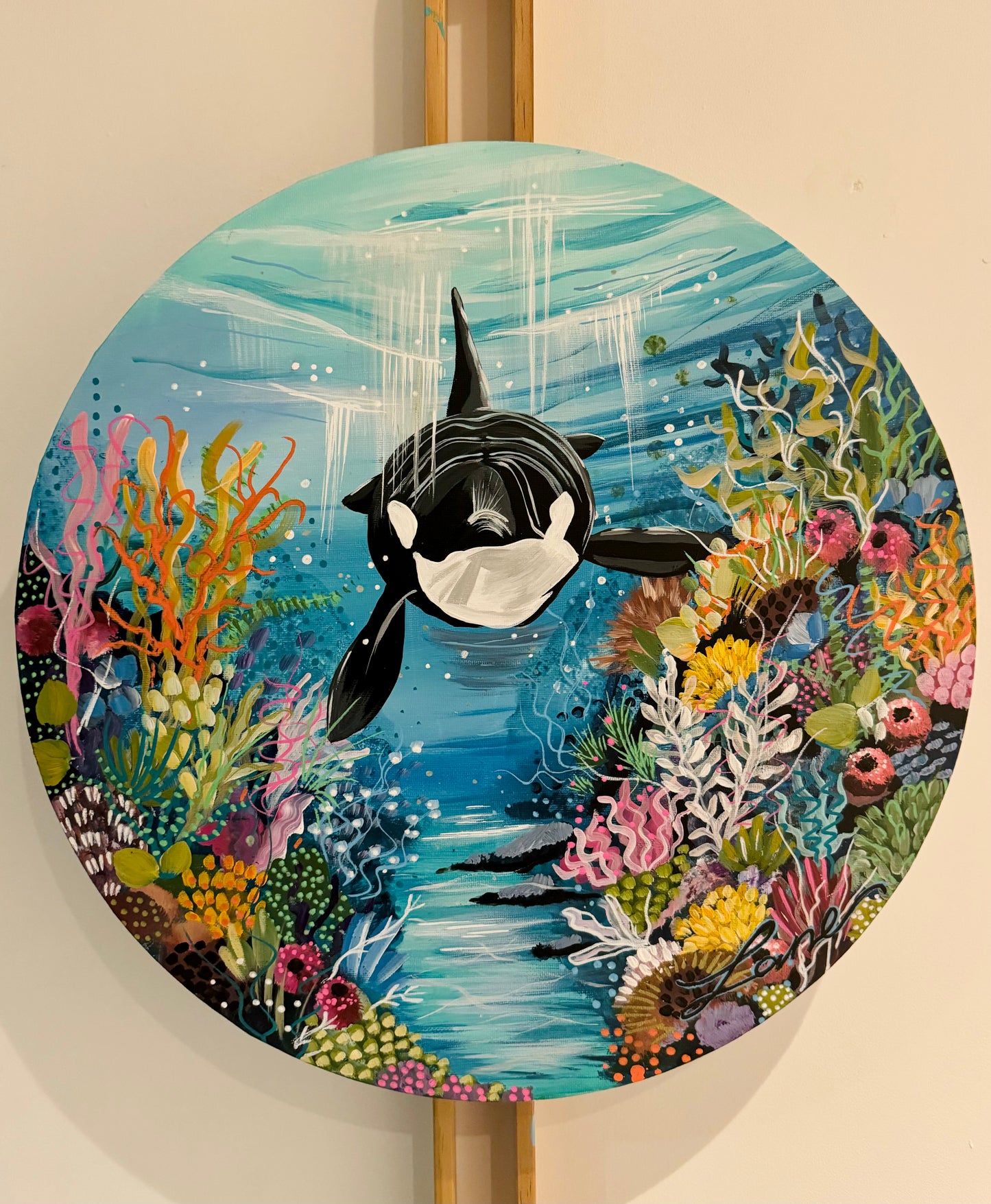 “Waters Echo" Original Orca Painting.