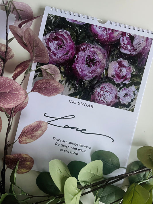 "Flowers"2024 Calendar by Toni Lane.