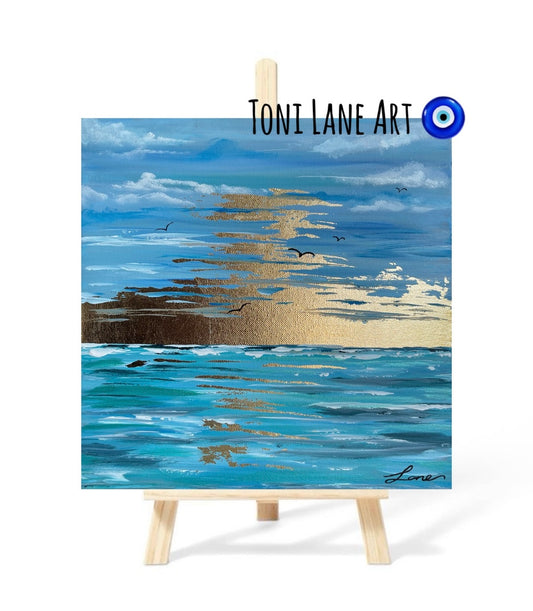 “Coastline” Original seascape painting.