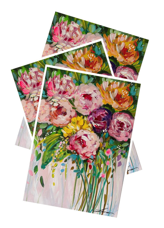 “Blooming Marvellous“ Floral Art Print.