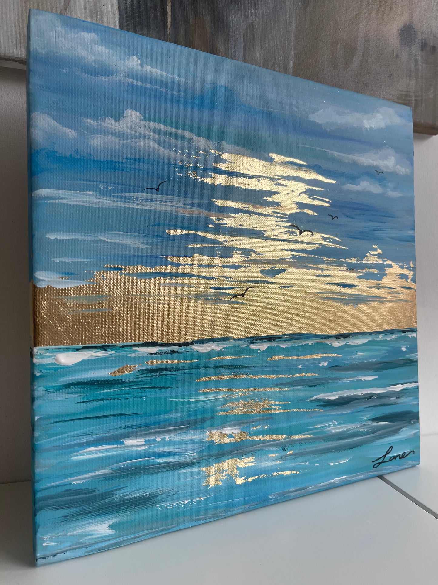 “Coastline” Original seascape painting.