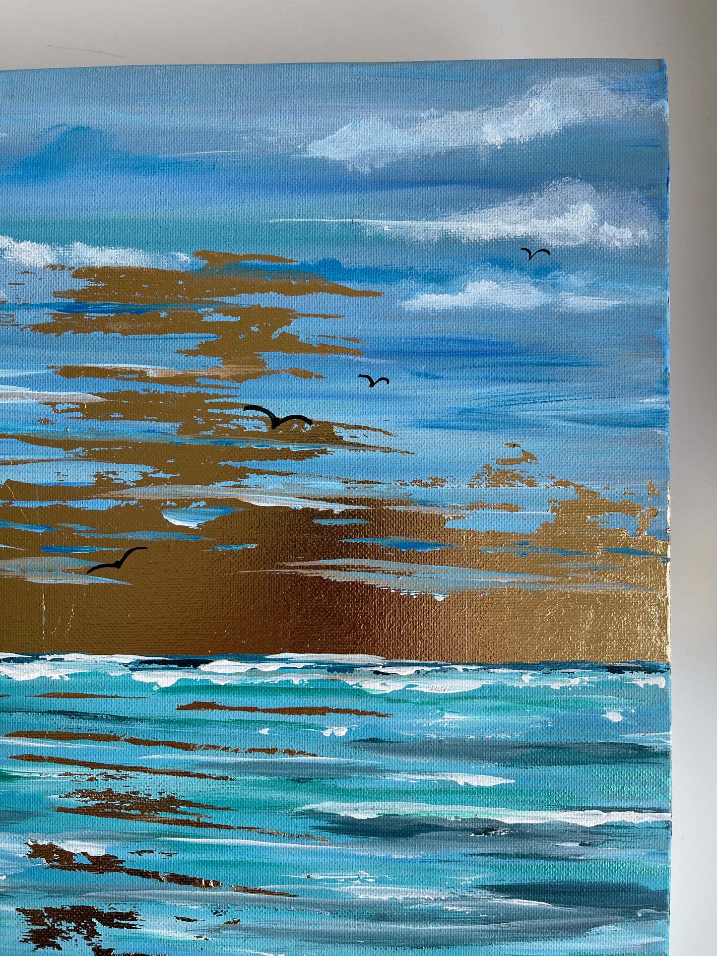 “Coastline” Original seascape painting.