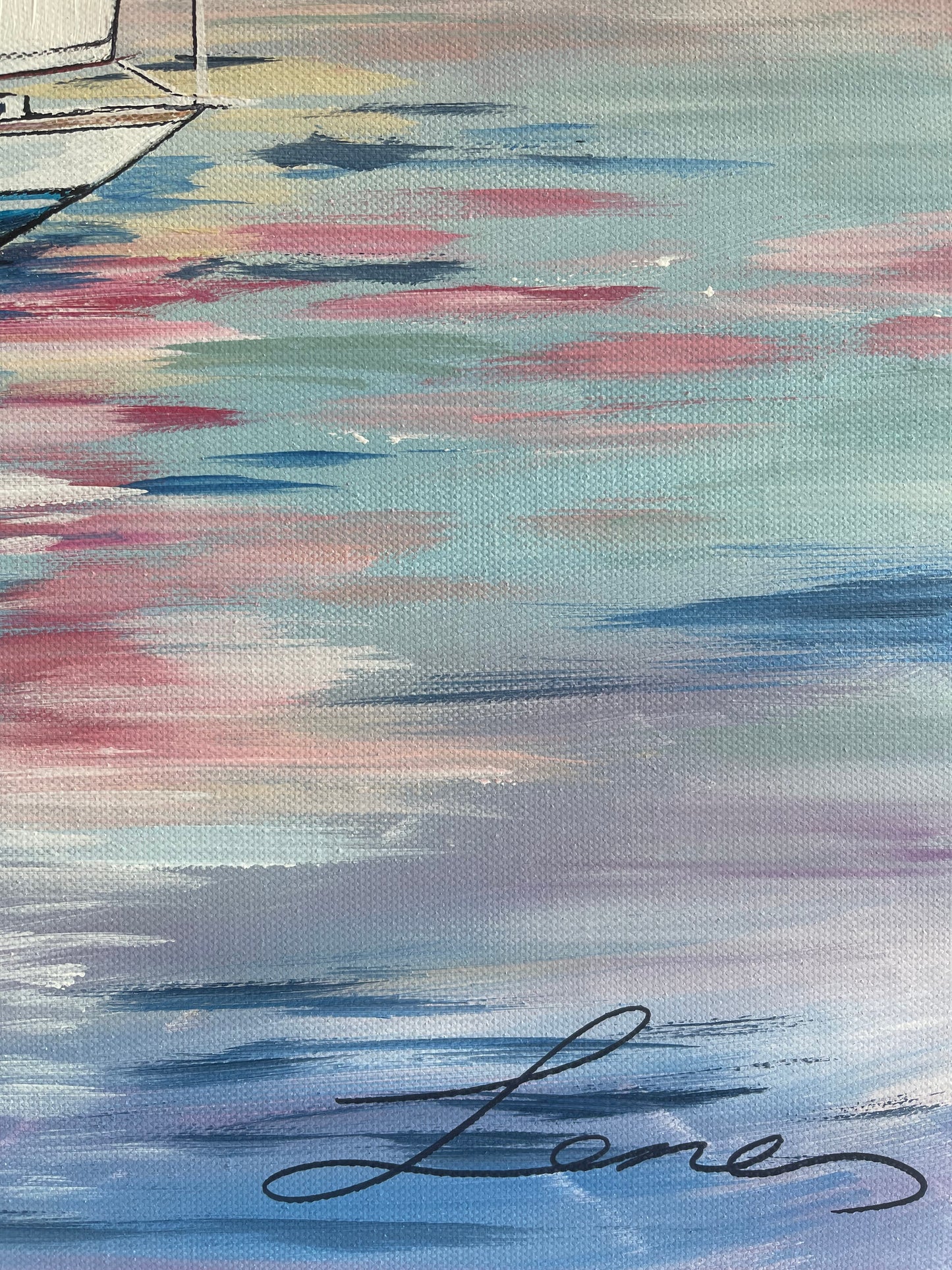 "Sail Away" Original Seascape painting.