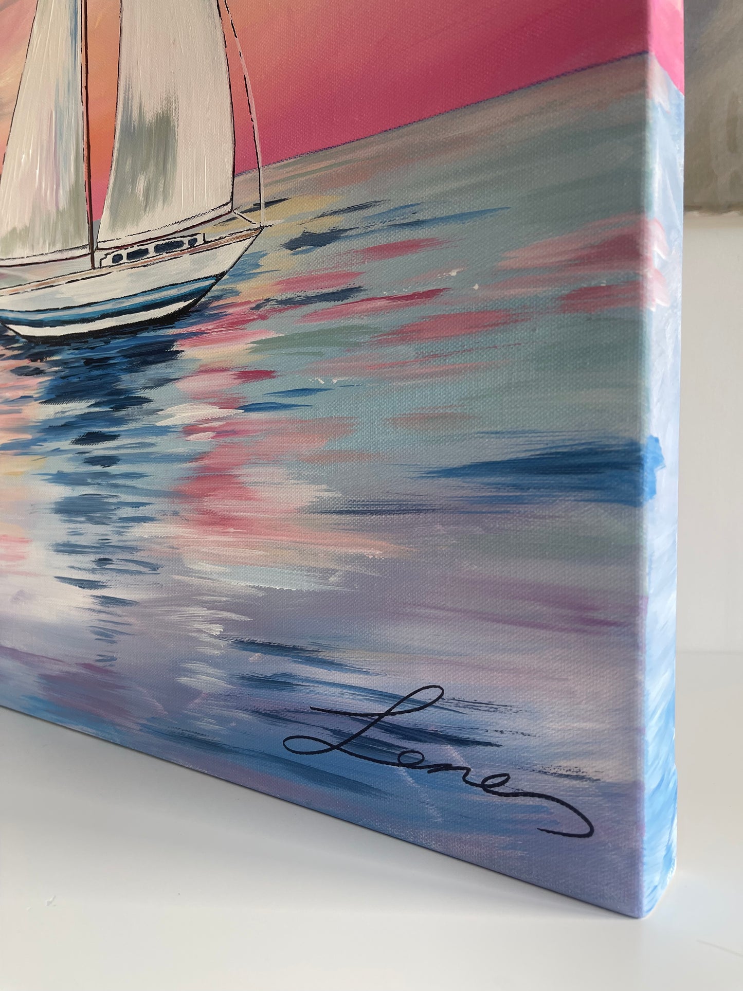 "Sail Away" Original Seascape painting.