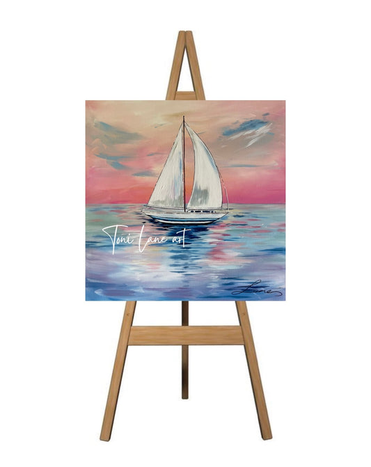 "Sail Away" Original Seascape painting.