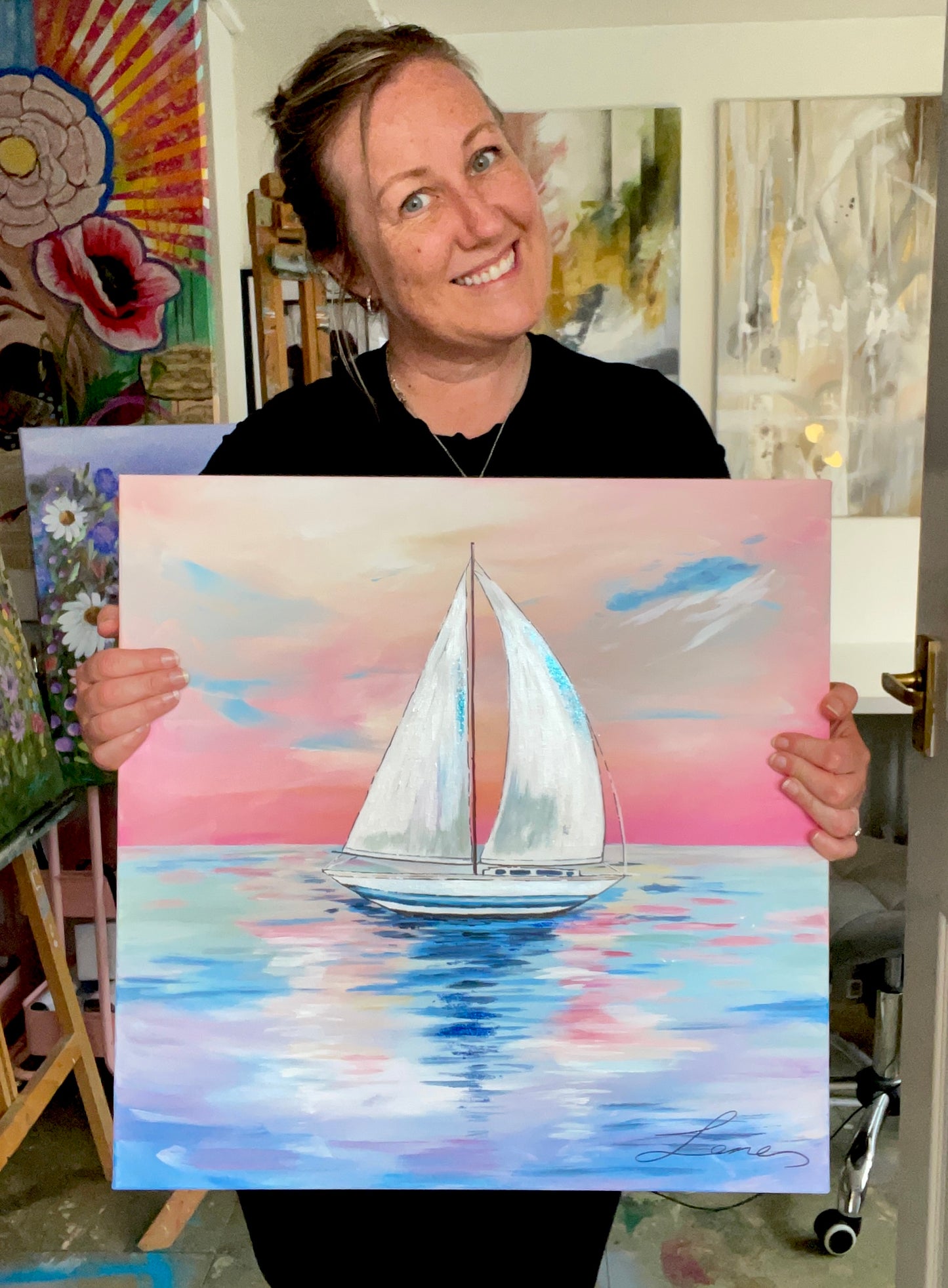 "Sail Away" Original Seascape painting.