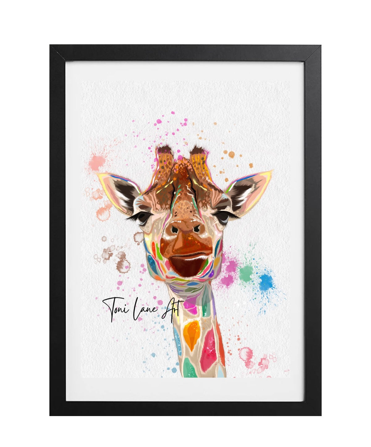 "Sky High" Giraffe Art Print