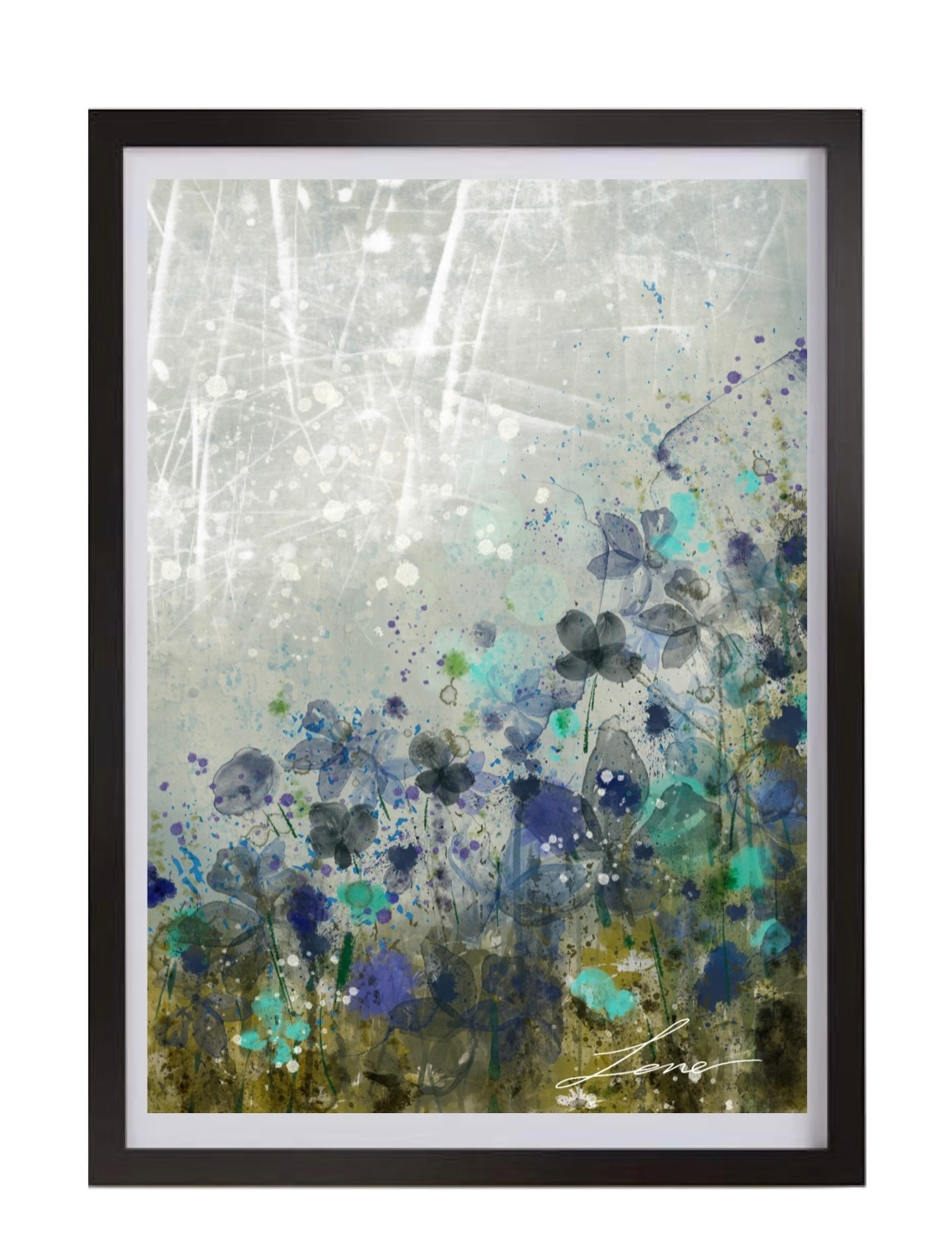 "Water meadow" Set of two abstract florals