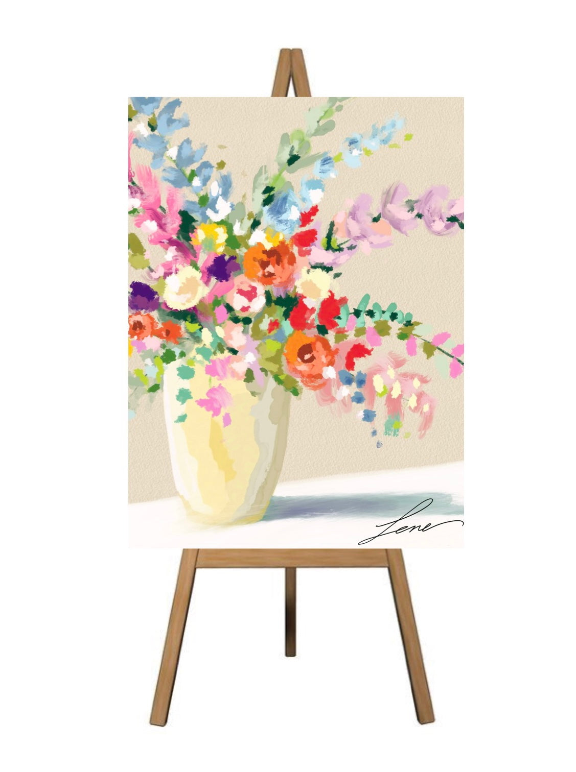 "Wild flower" floral canvas print