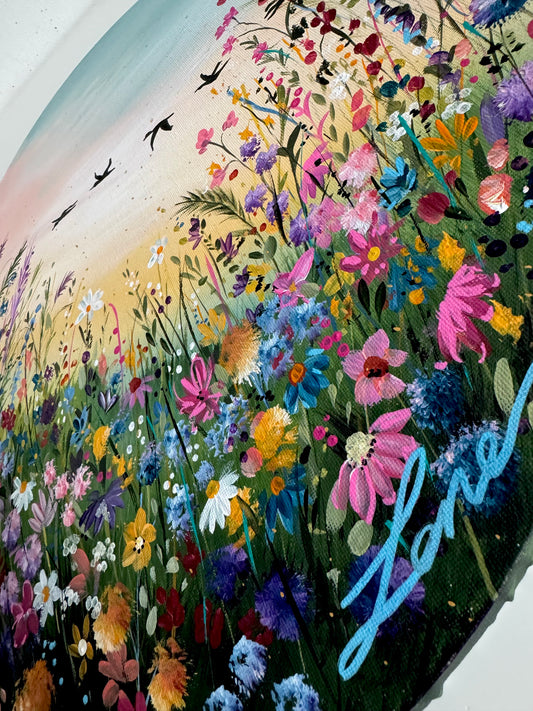 "The journey" Original floral painting.