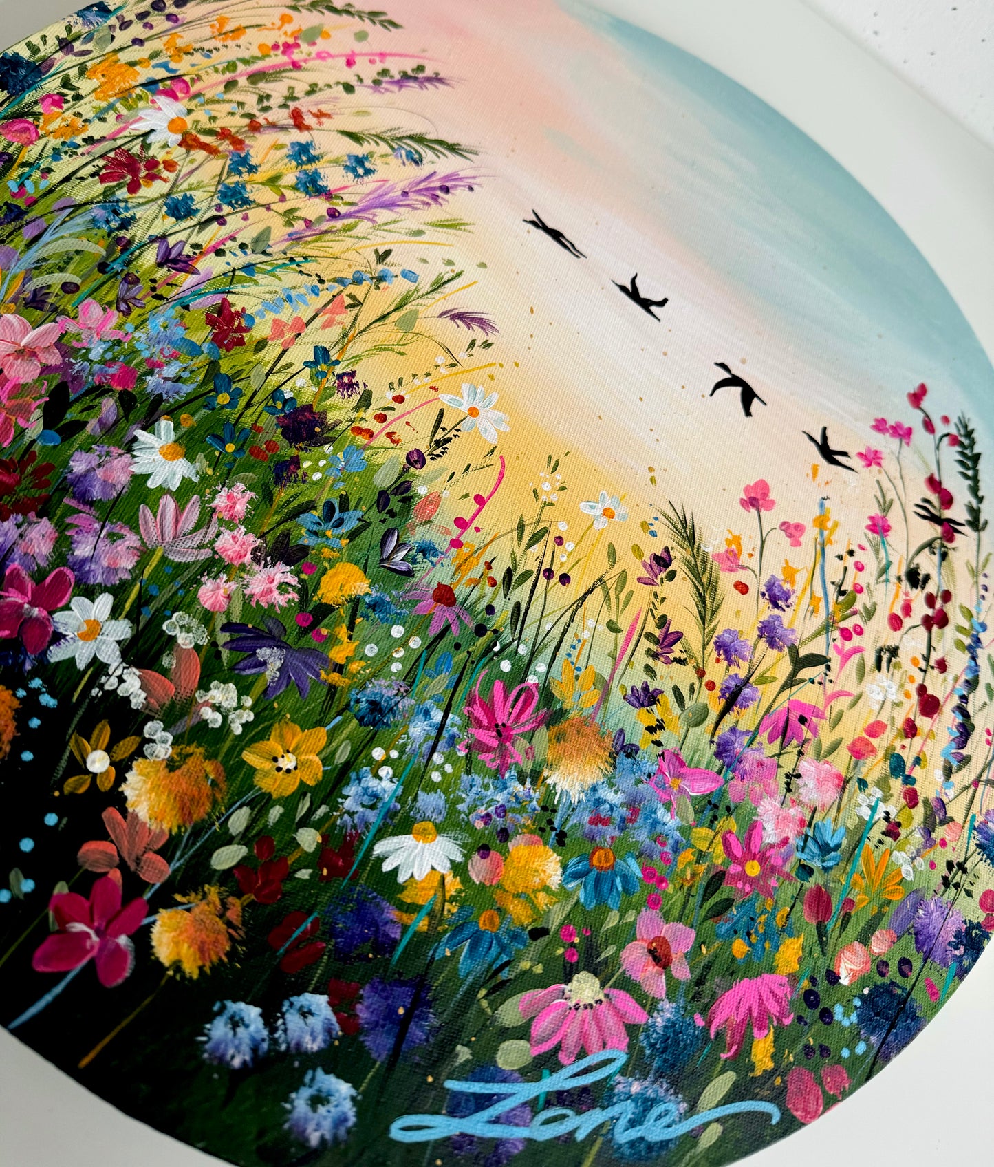 "The journey" Original floral painting.