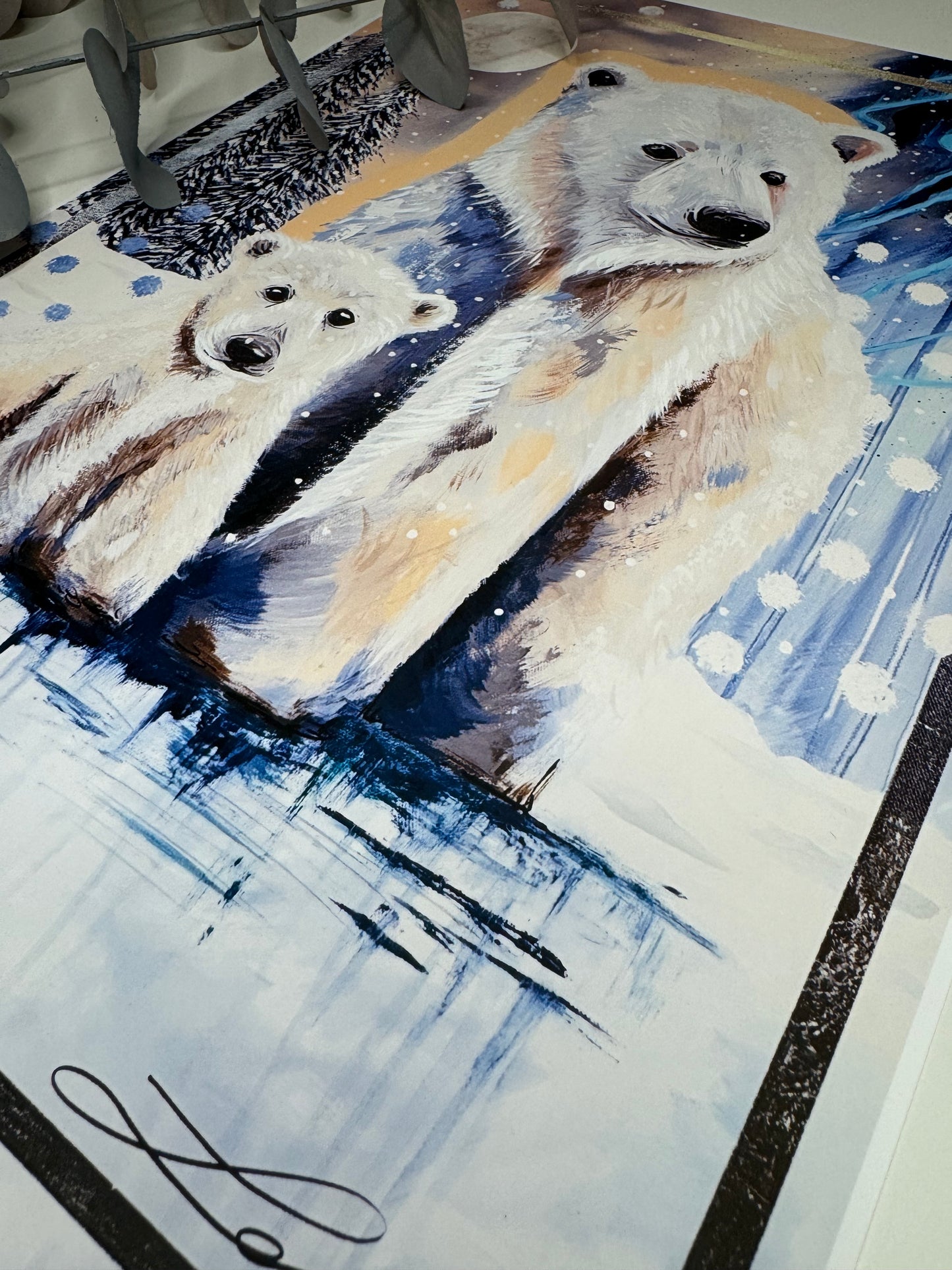 “Winters Love" Limited Edition Polar bear print.