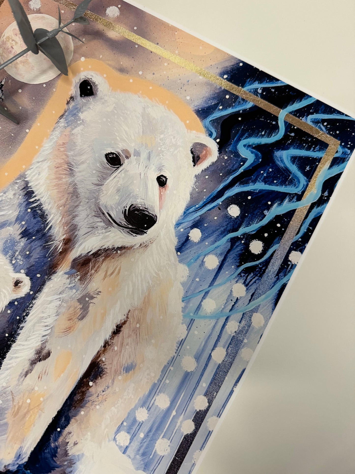 “Winters Love" Limited Edition Polar bear print.