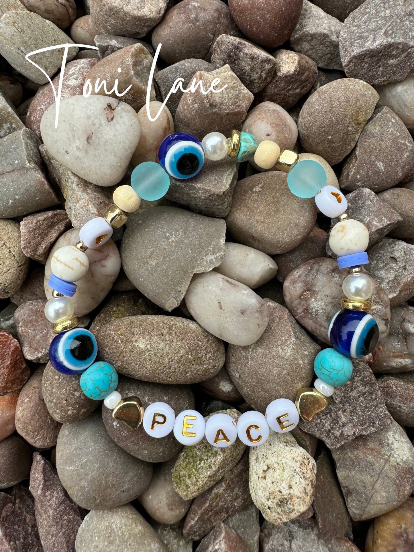 Evil eye peace bracelet