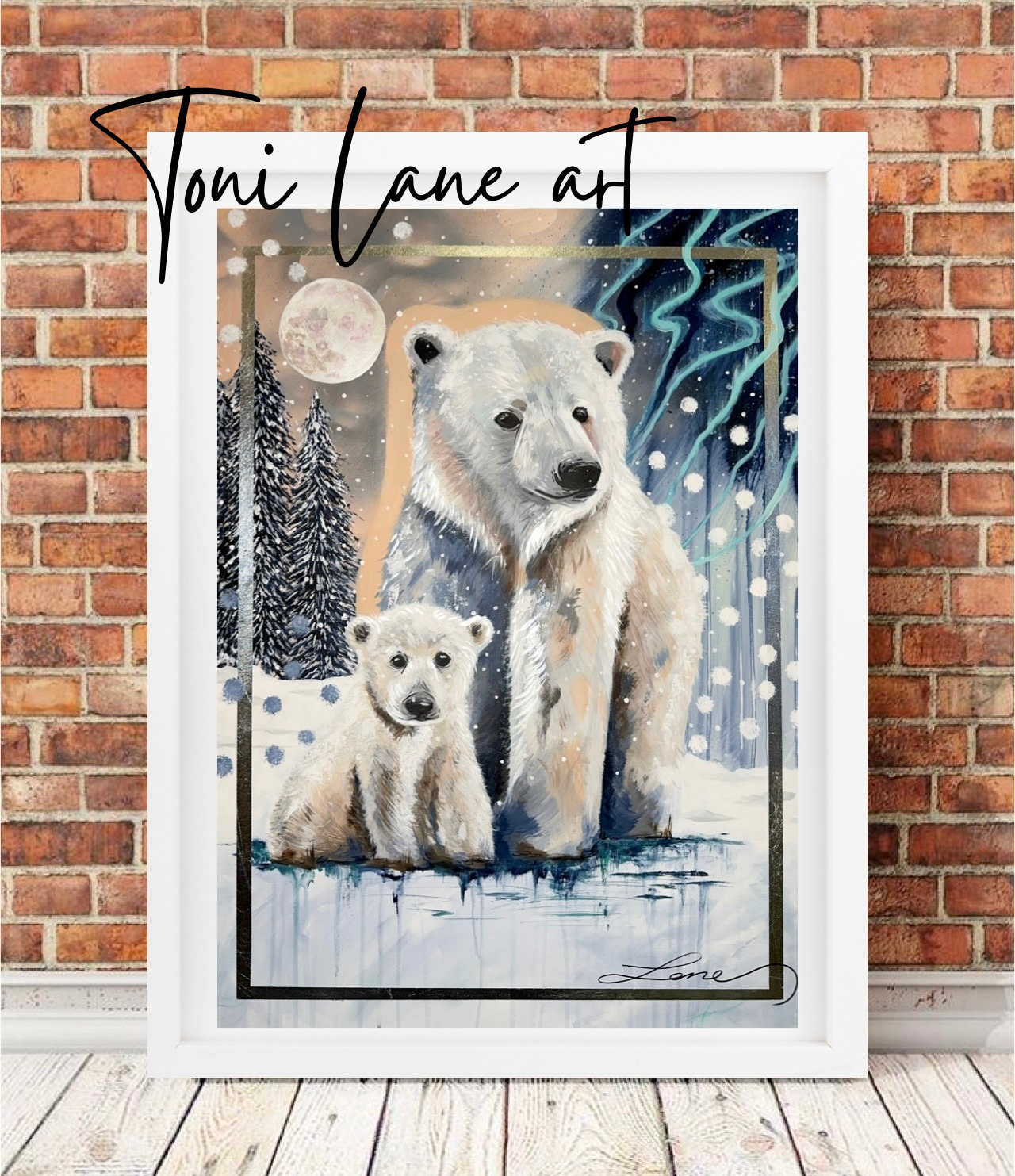 “Winters Love" Limited Edition Polar bear print.