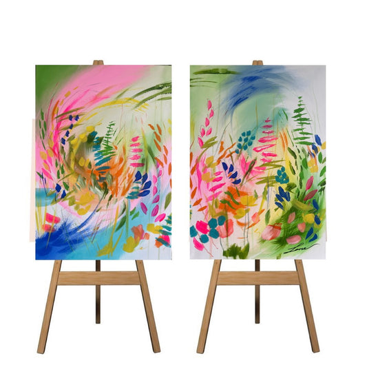 “Promise land” Set of two original paintings.