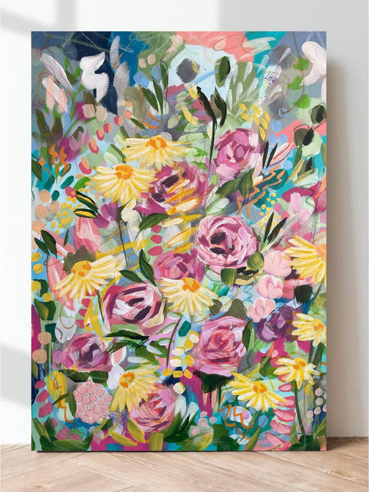 "Sunshine" Original painting on canvas.