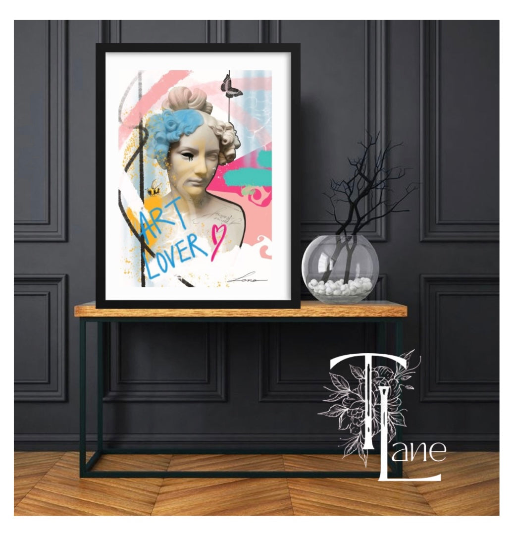 “Art Lover” pop art print.